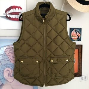 J. Crew Excursion quilted down vest